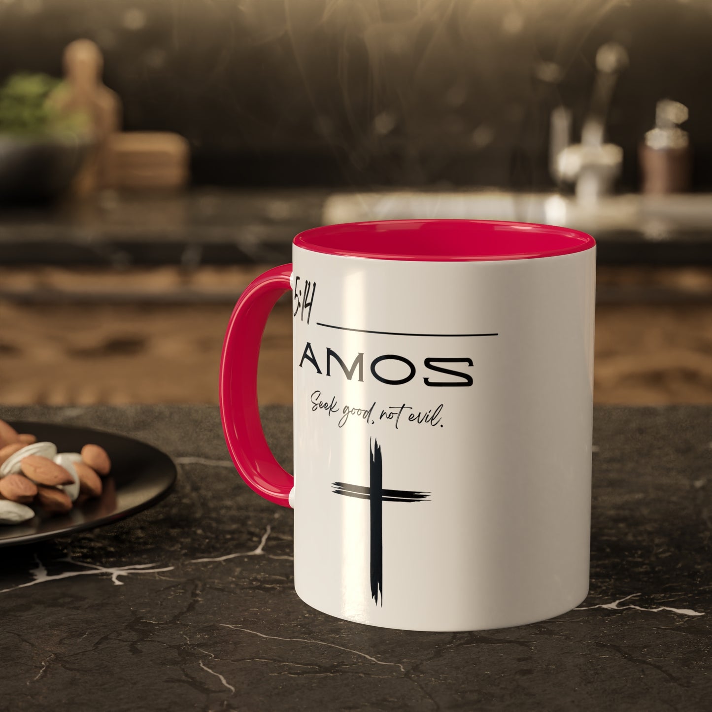 Amos 5:14 Good Not Evil Colorful Mugs, 11oz