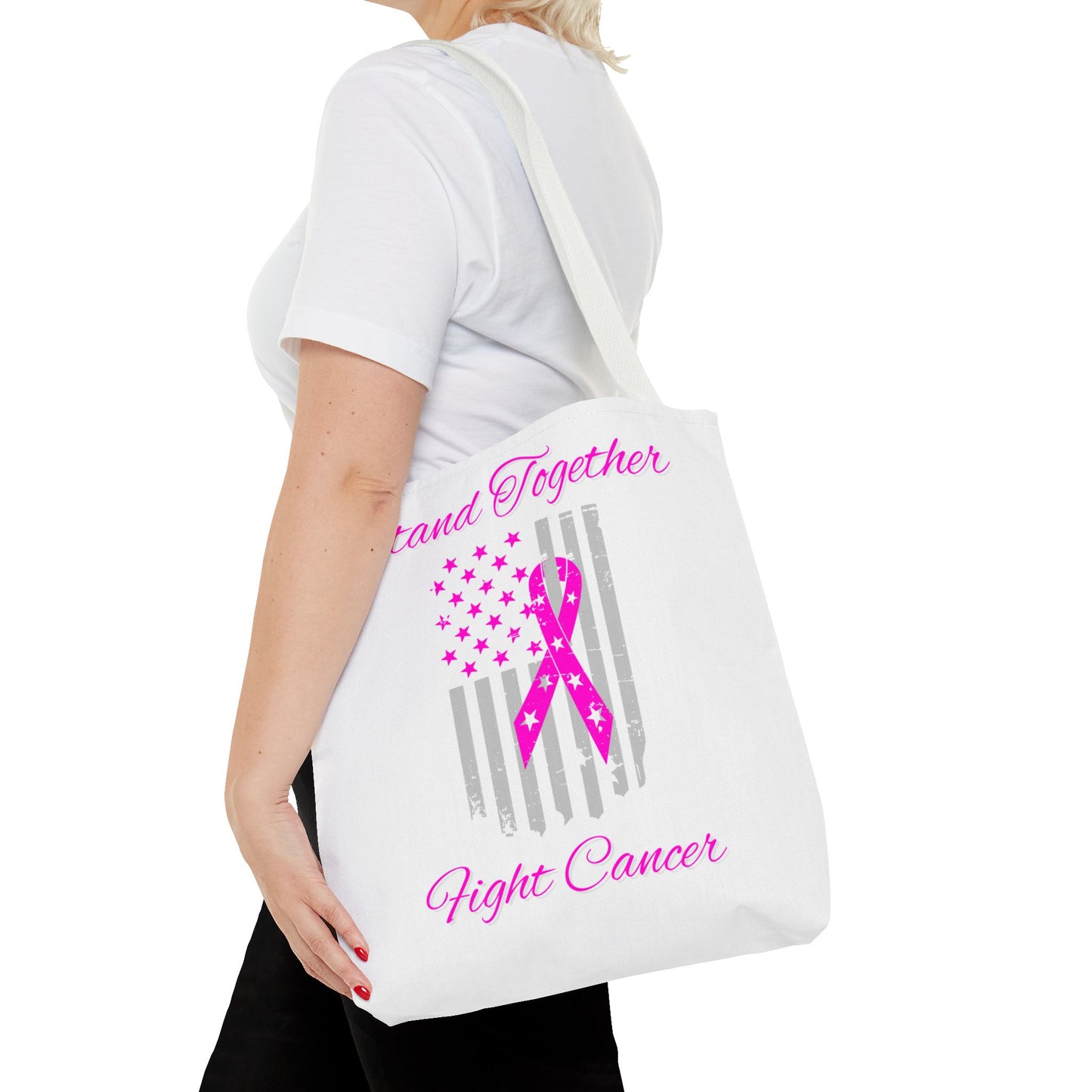 Stand Together Fight Breast Cancer Tote Bag (AOP)