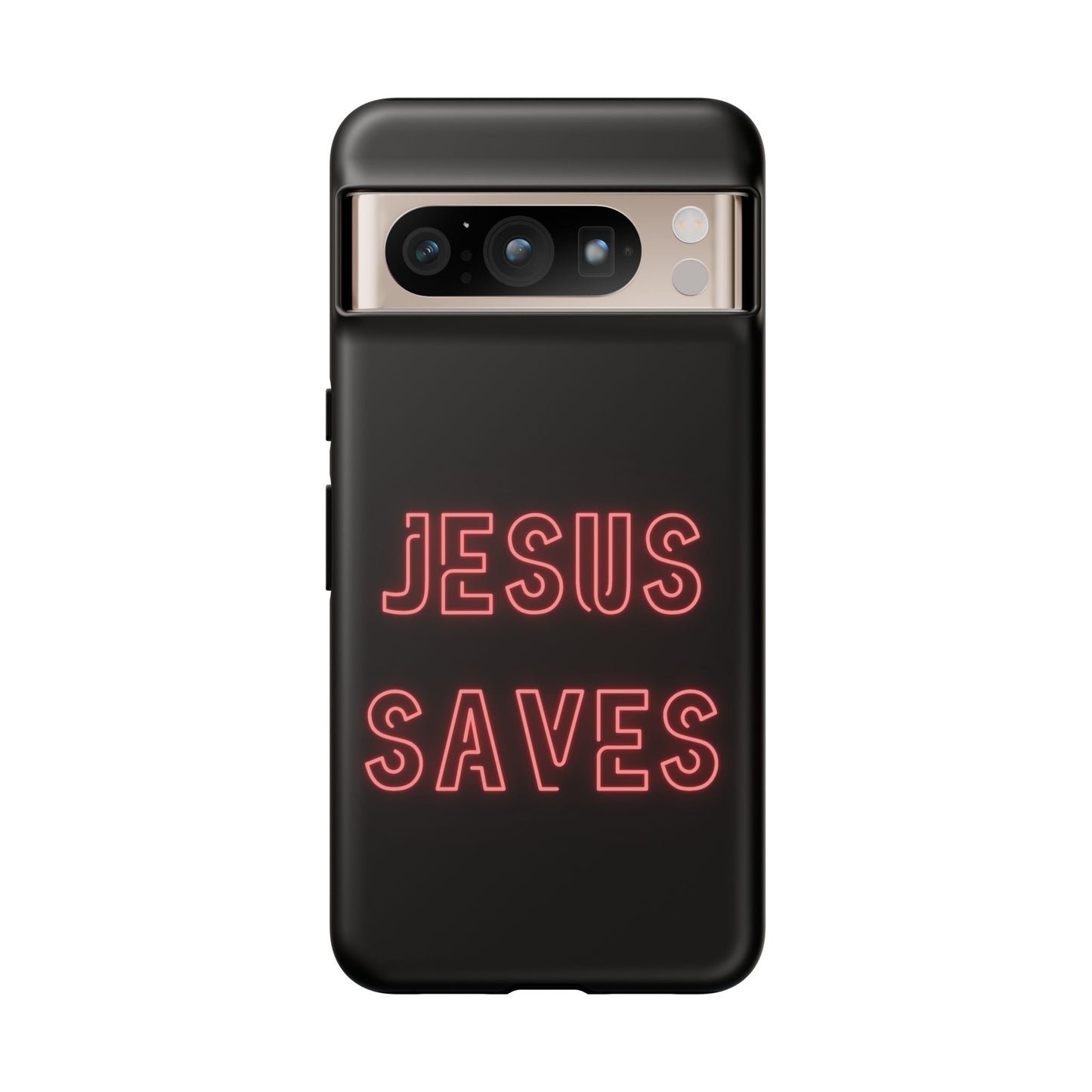 Jesus Saves Neon Signage Tough Cases Iphone Samsung Google