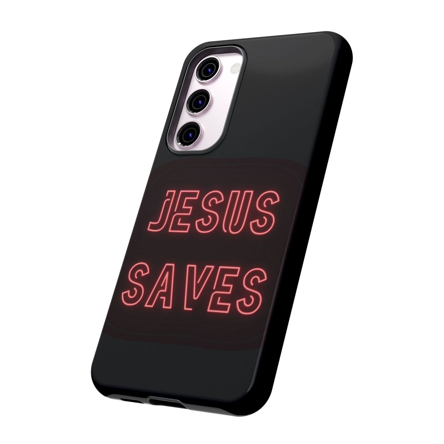 Jesus Saves Neon Signage Tough Cases Iphone Samsung Google