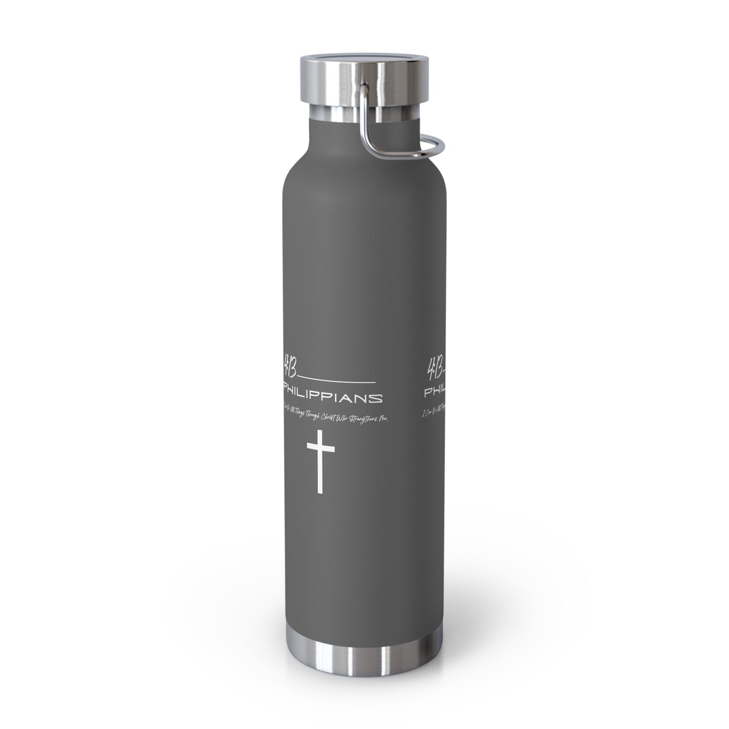 Philippians 4:13 Copper Vacuum Insulated Bottle, 22oz