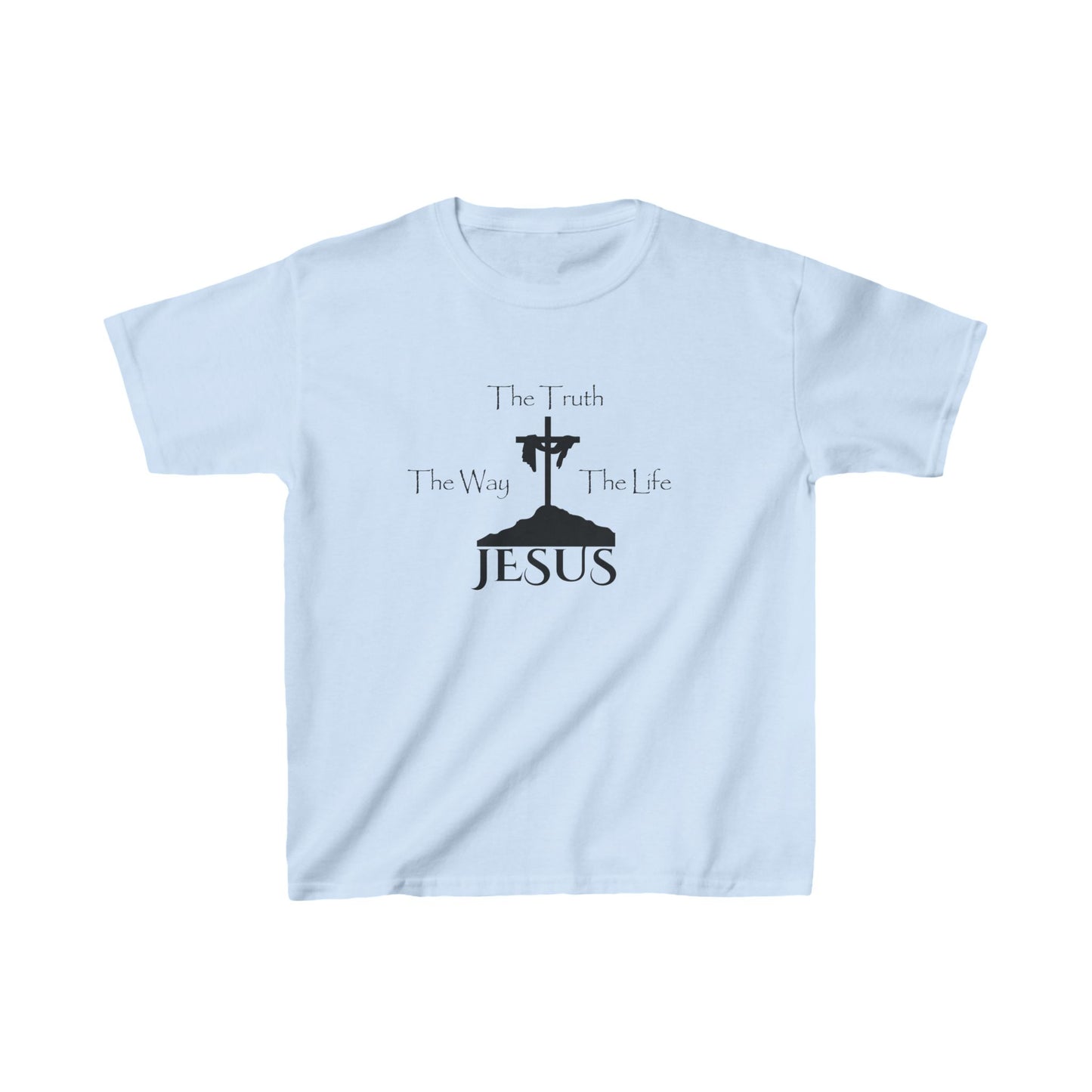 Jesus The Way The Truth The Life Kids Heavy Cotton™ Tee