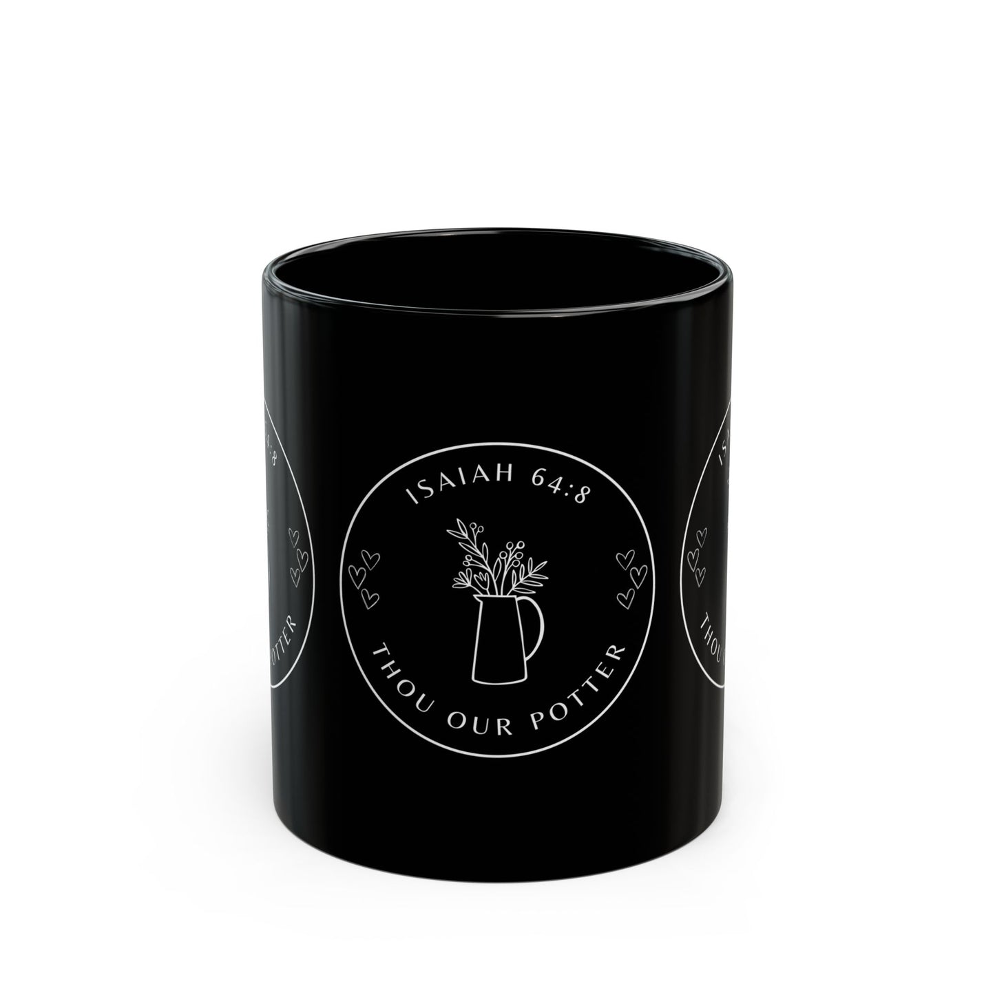 Isaiah 64:8 Potter Black Mug (11oz, 15oz)