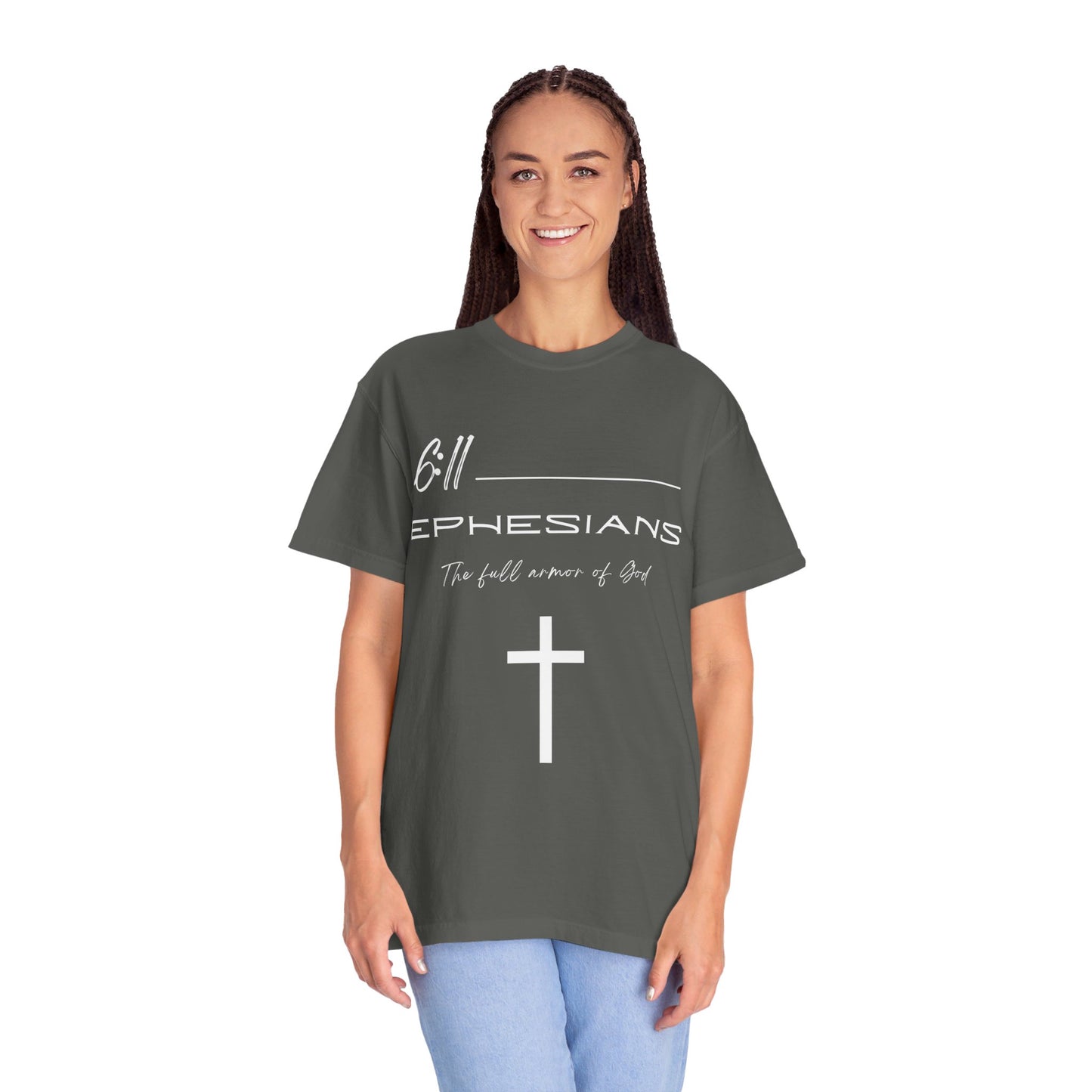 Ephesians 6:11 Armor of God Unisex Garment-Dyed T-shirt