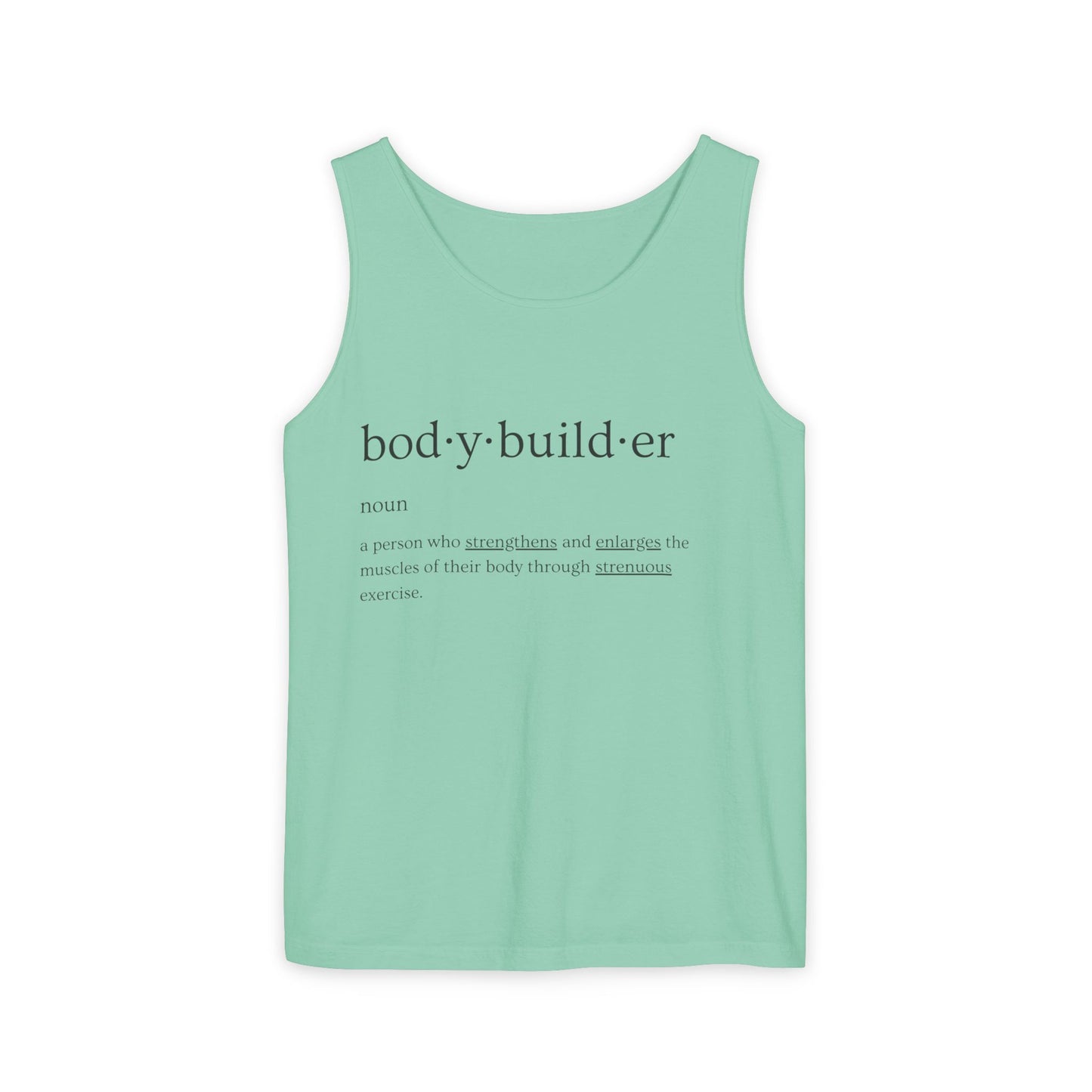 Bodybuilder Definition Unisex Garment-Dyed Tank Top