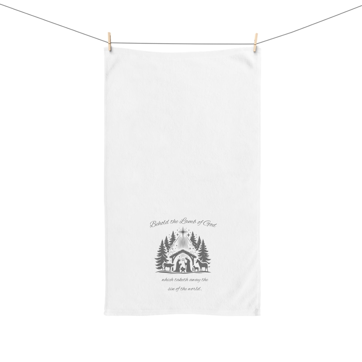 Christmas Nativity Hand Towel