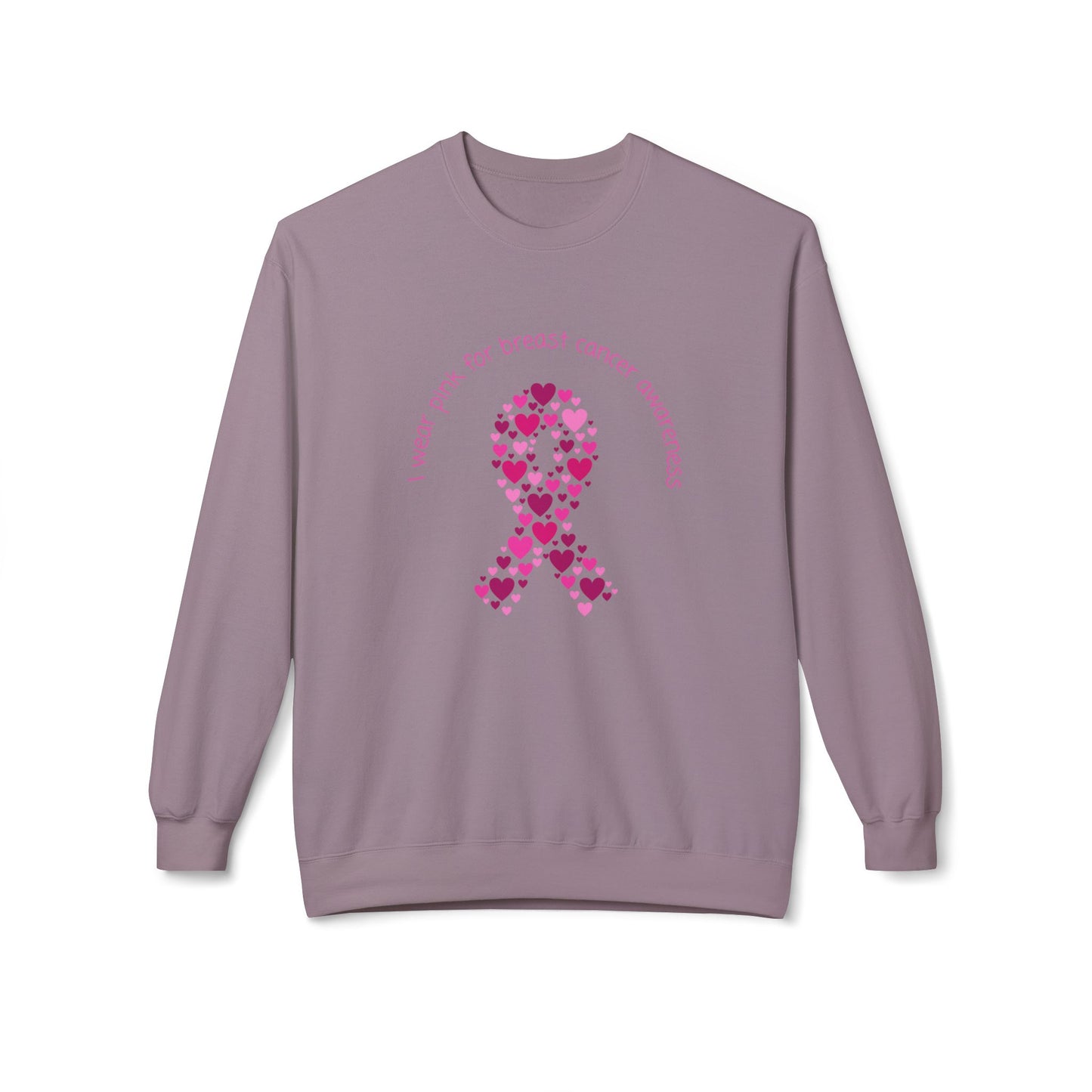 Breast Cancer Awareness Unisex Midweight Softstyle Fleece Crewneck Sweatshirt