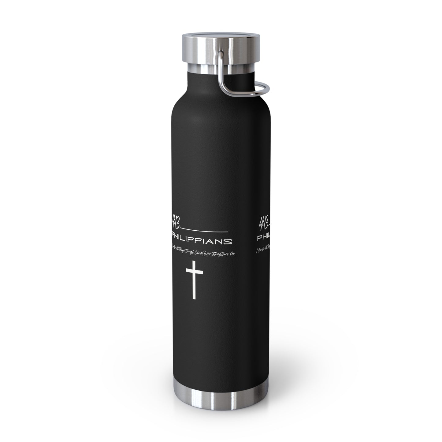 Philippians 4:13 Copper Vacuum Insulated Bottle, 22oz