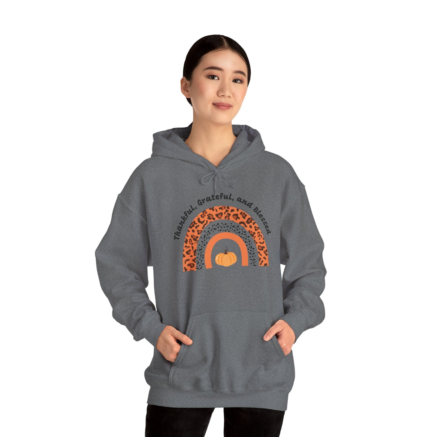 Thankful Grateful Blessed Unisex Heavy Blend™ Hooded Sweatshirt