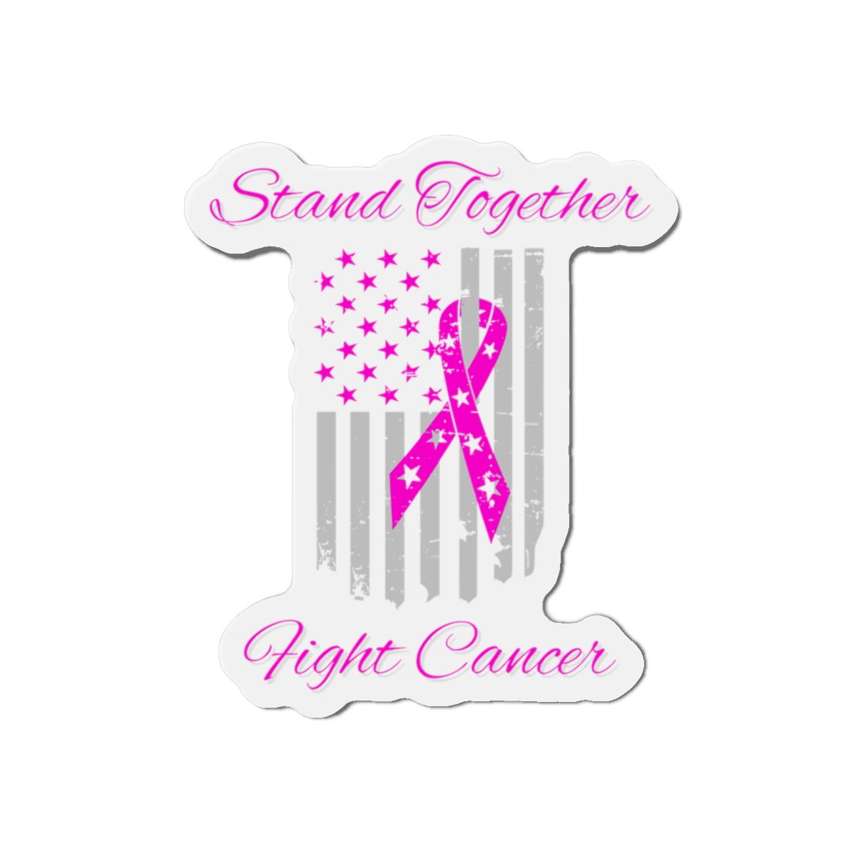 Stand Together Fight Breast Cancer Die-Cut Magnets