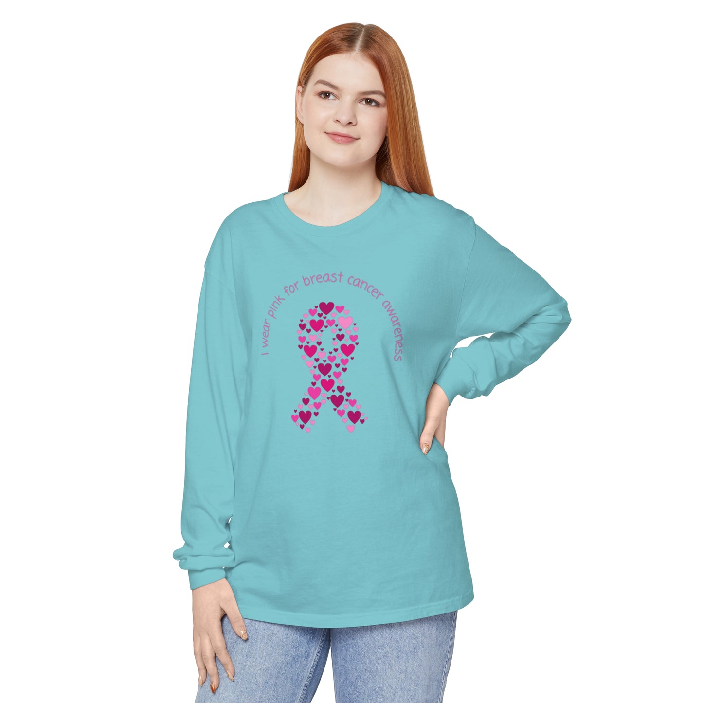 Breast Cancer Awareness Unisex Garment-dyed Long Sleeve T-Shirt