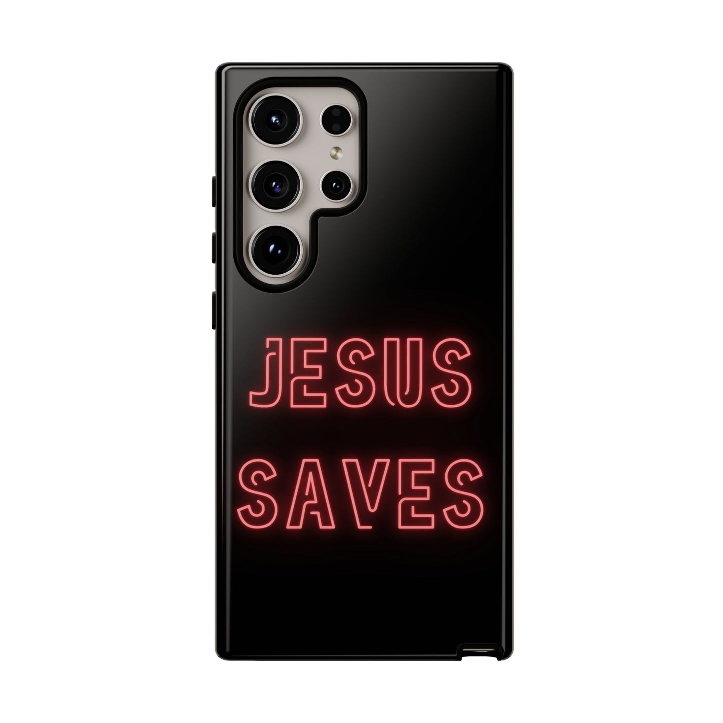 Jesus Saves Neon Signage Tough Cases Iphone Samsung Google