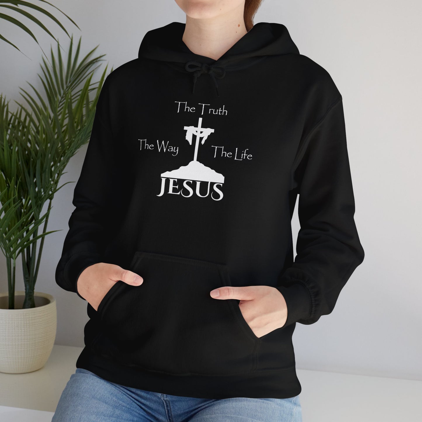 Jesus The Way The Truth The Life Unisex Heavy Blend™ Hooded Sweatshirt