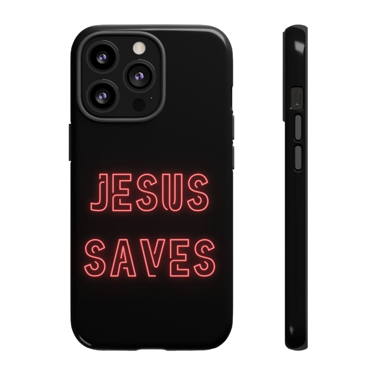 Jesus Saves Neon Signage Tough Cases Iphone Samsung Google