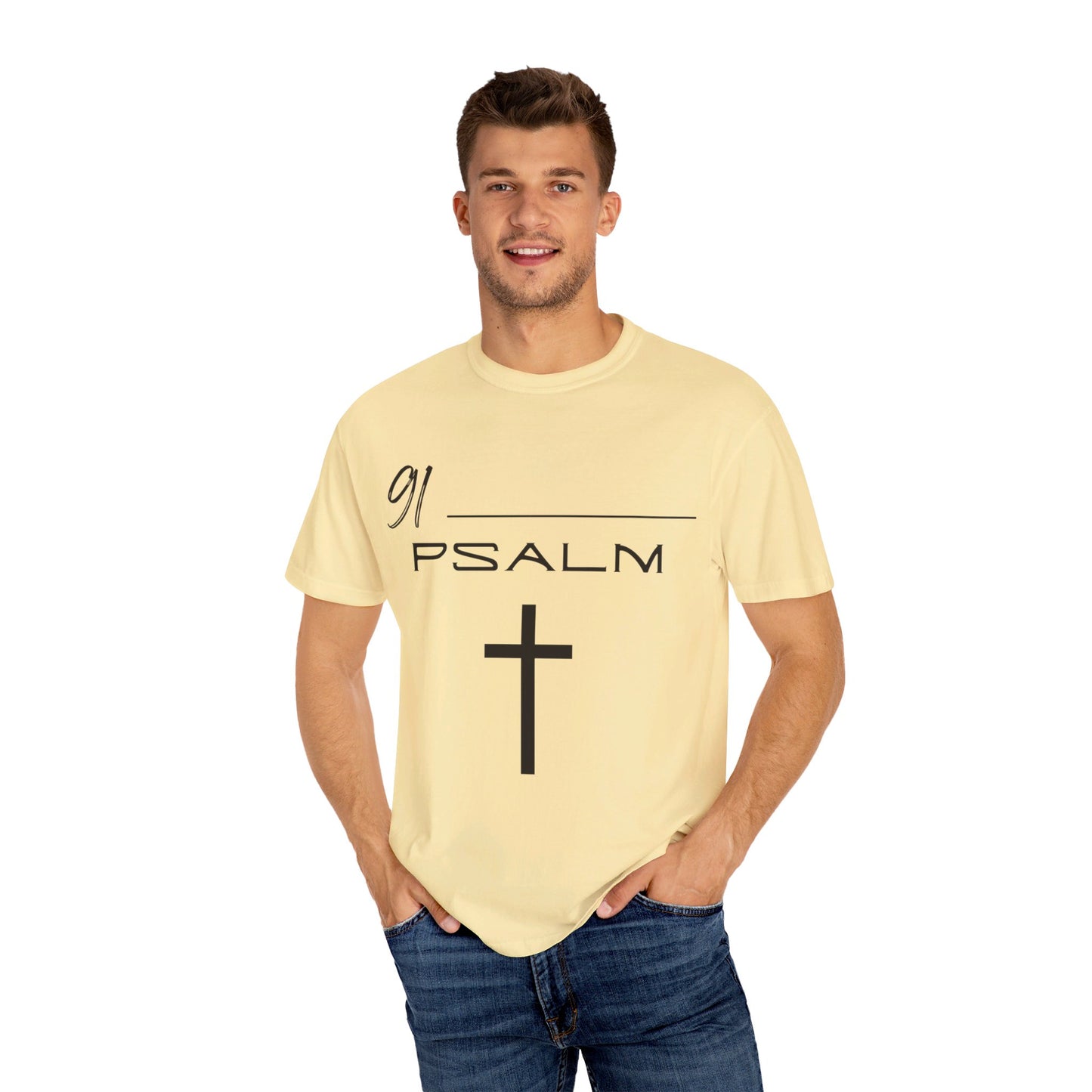 Psalm 91 Unisex Garment-Dyed T-shirt