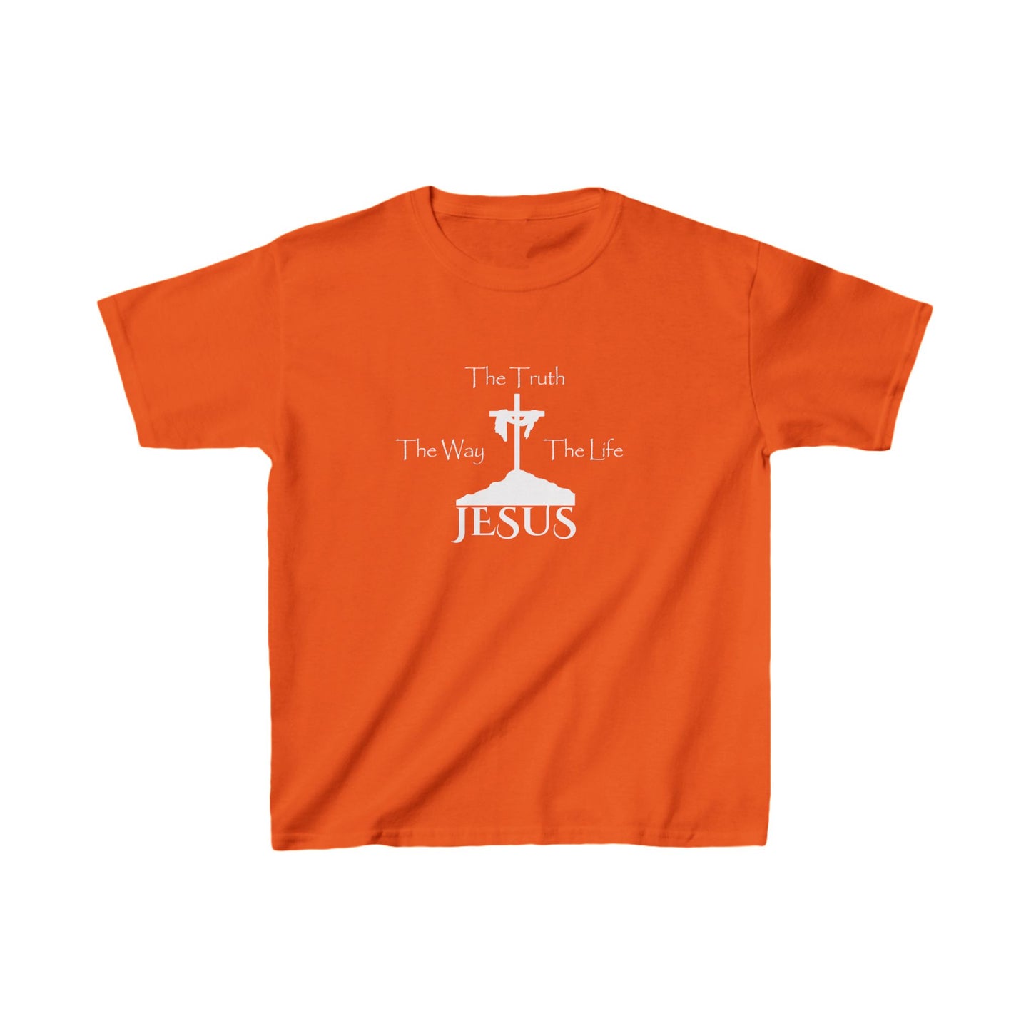 Jesus The Way The Truth The Life Kids Heavy Cotton™ Tee