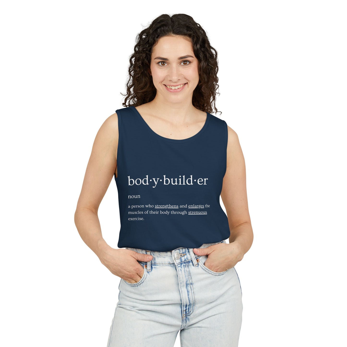 Bodybuilder Definition Unisex Garment-Dyed Tank Top