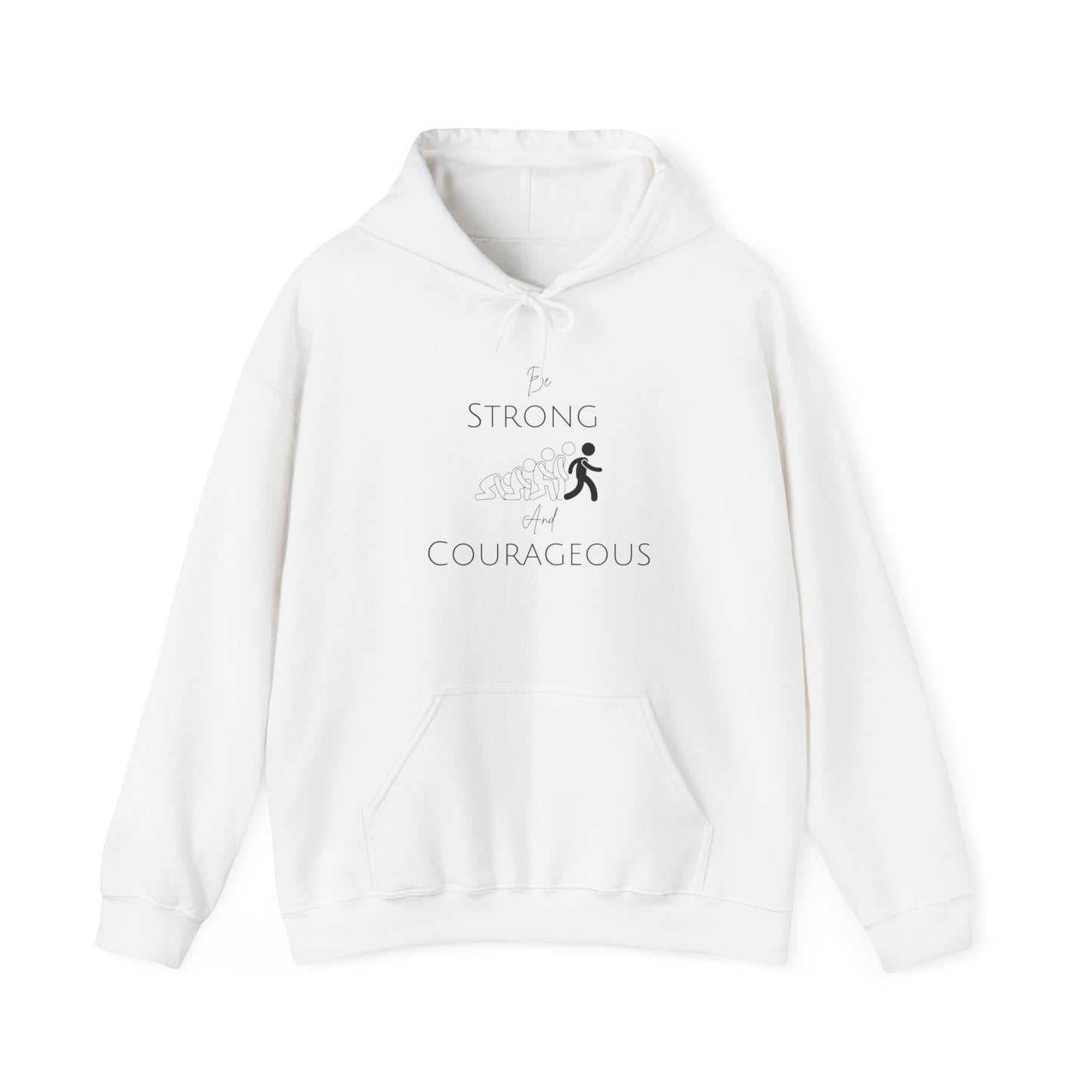 Be Strong And Courageous Unisex Heavy Blend™ Hooded Sweatshirt