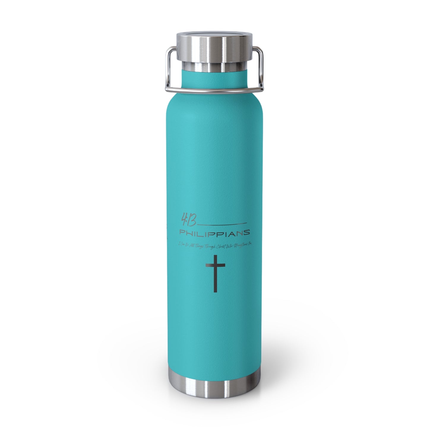 Philippians 4:13 Copper Vacuum Insulated Bottle, 22oz