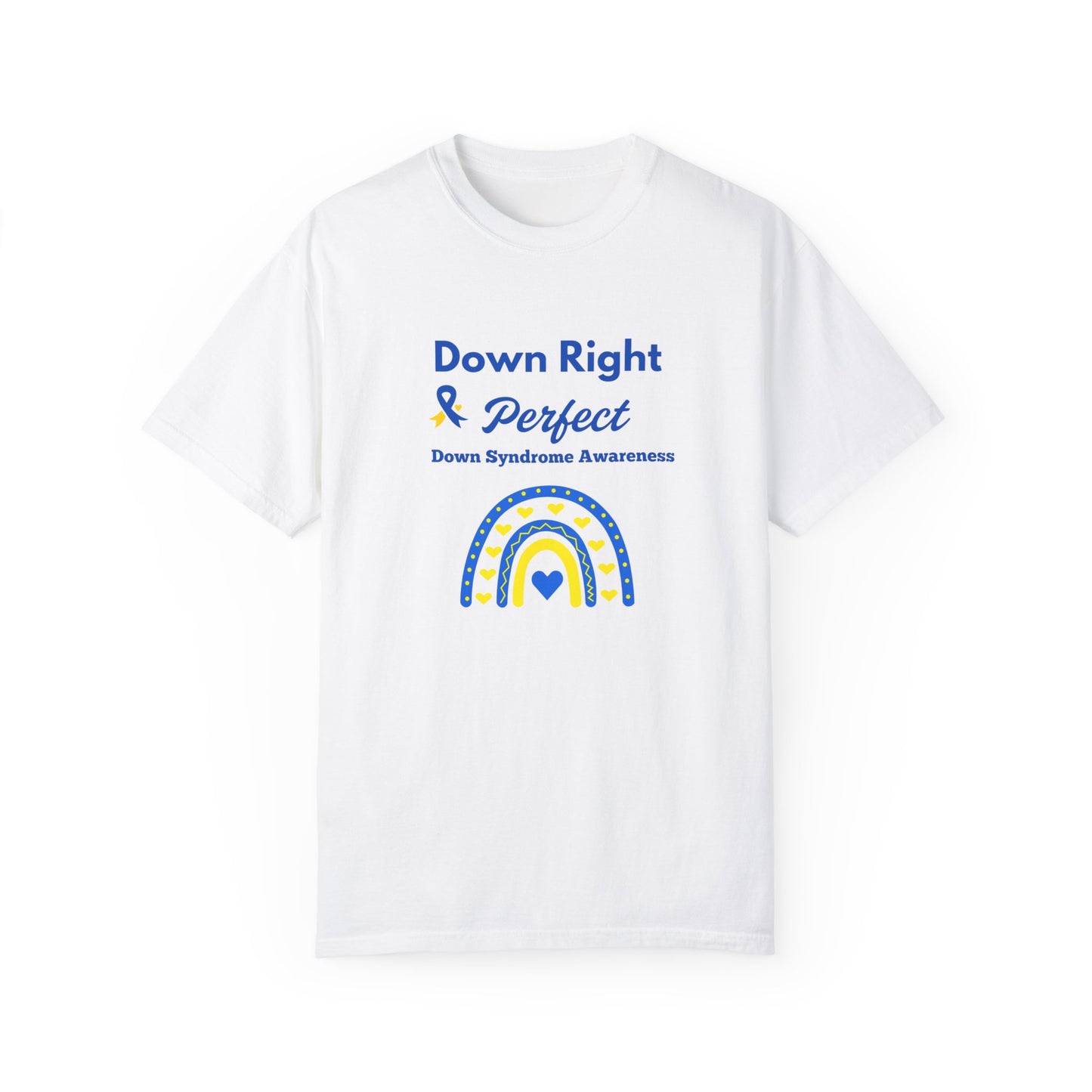 Down Right & Perfect Unisex Garment-Dyed T-shirt