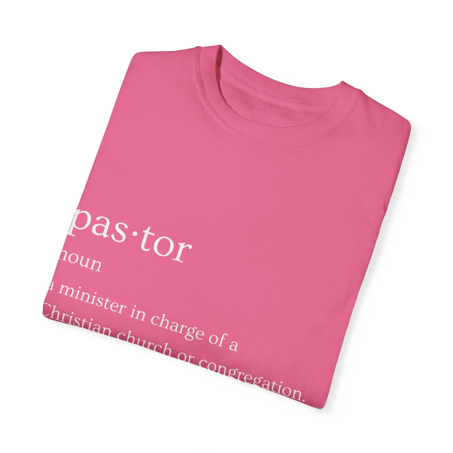 Pastor Definition Unisex Garment-Dyed T-shirt