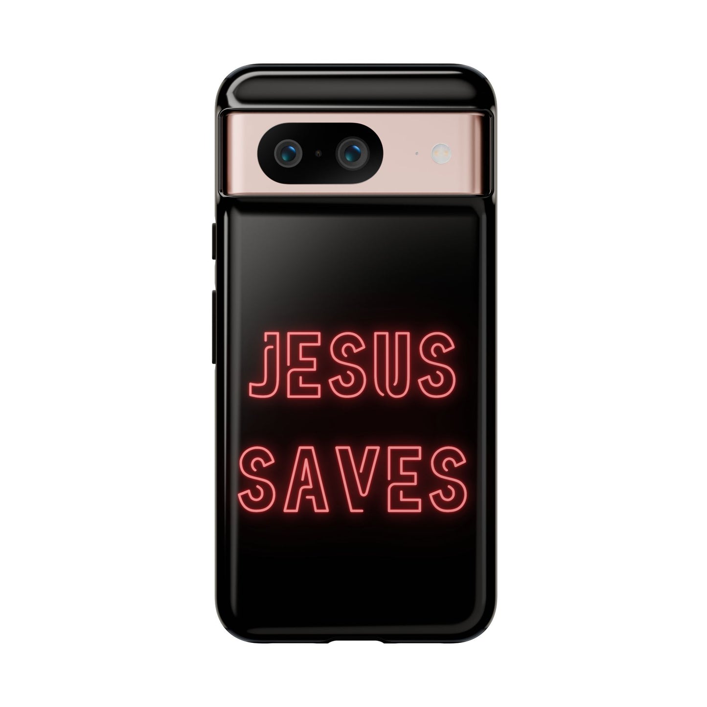 Jesus Saves Neon Signage Tough Cases Iphone Samsung Google