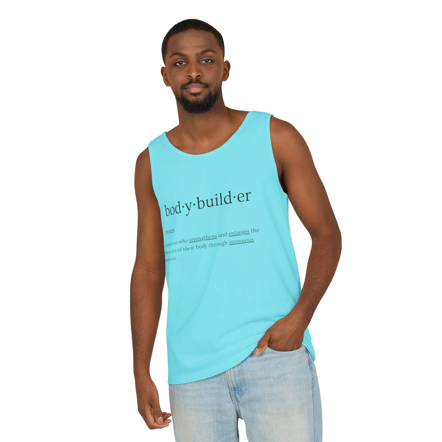 Bodybuilder Definition Unisex Garment-Dyed Tank Top