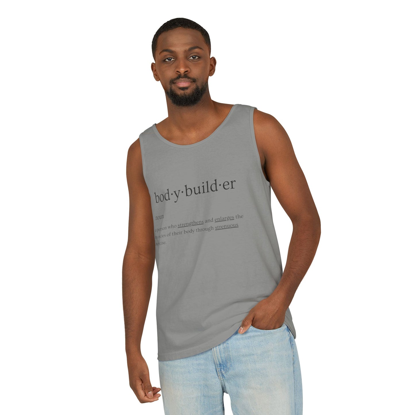 Bodybuilder Definition Unisex Garment-Dyed Tank Top