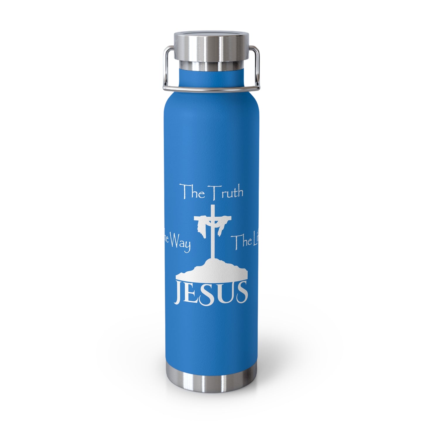 Jesus The Way The Truth The Life Copper Vacuum Insulated Bottle, 22oz