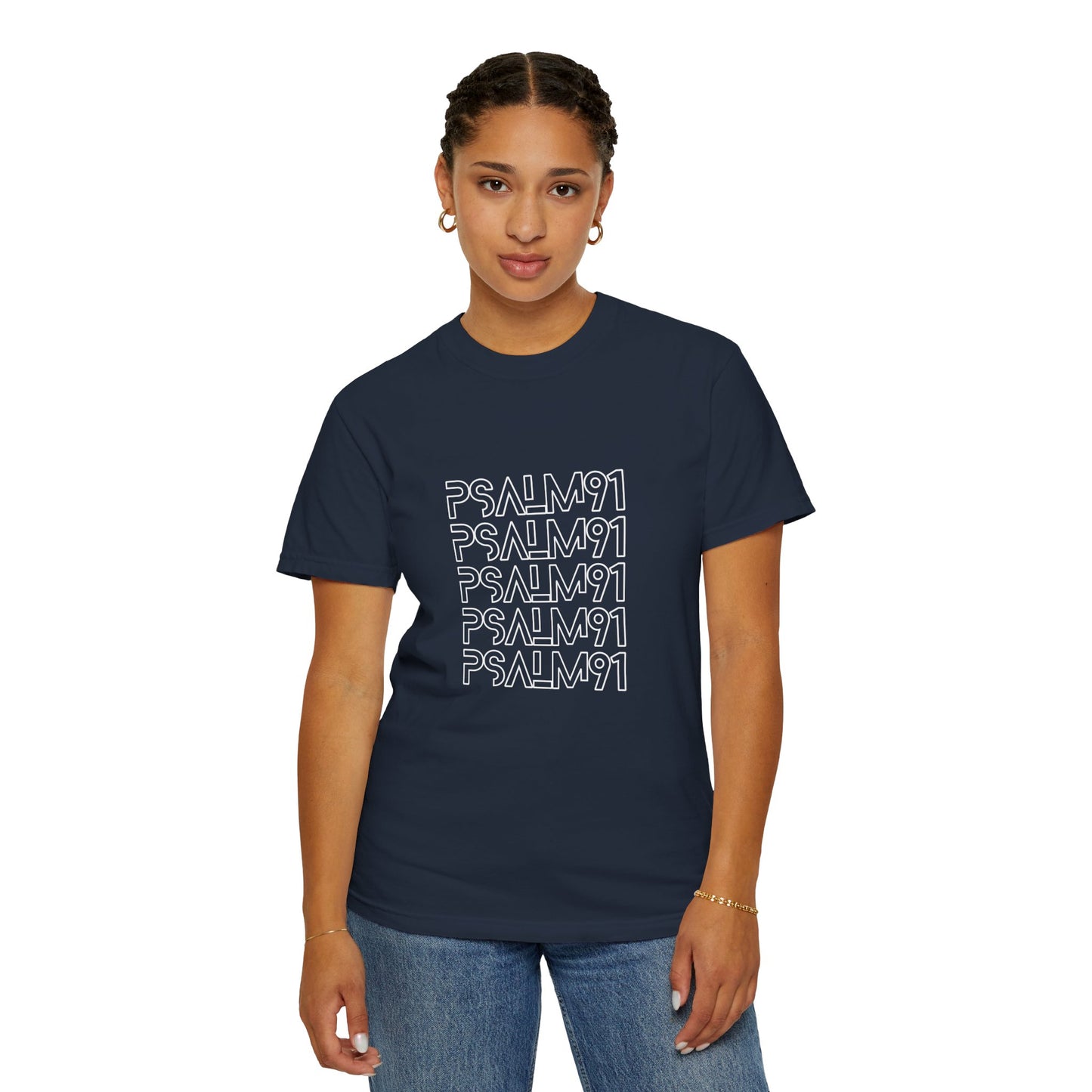 Psalm 91 Unisex Garment-Dyed T-shirt