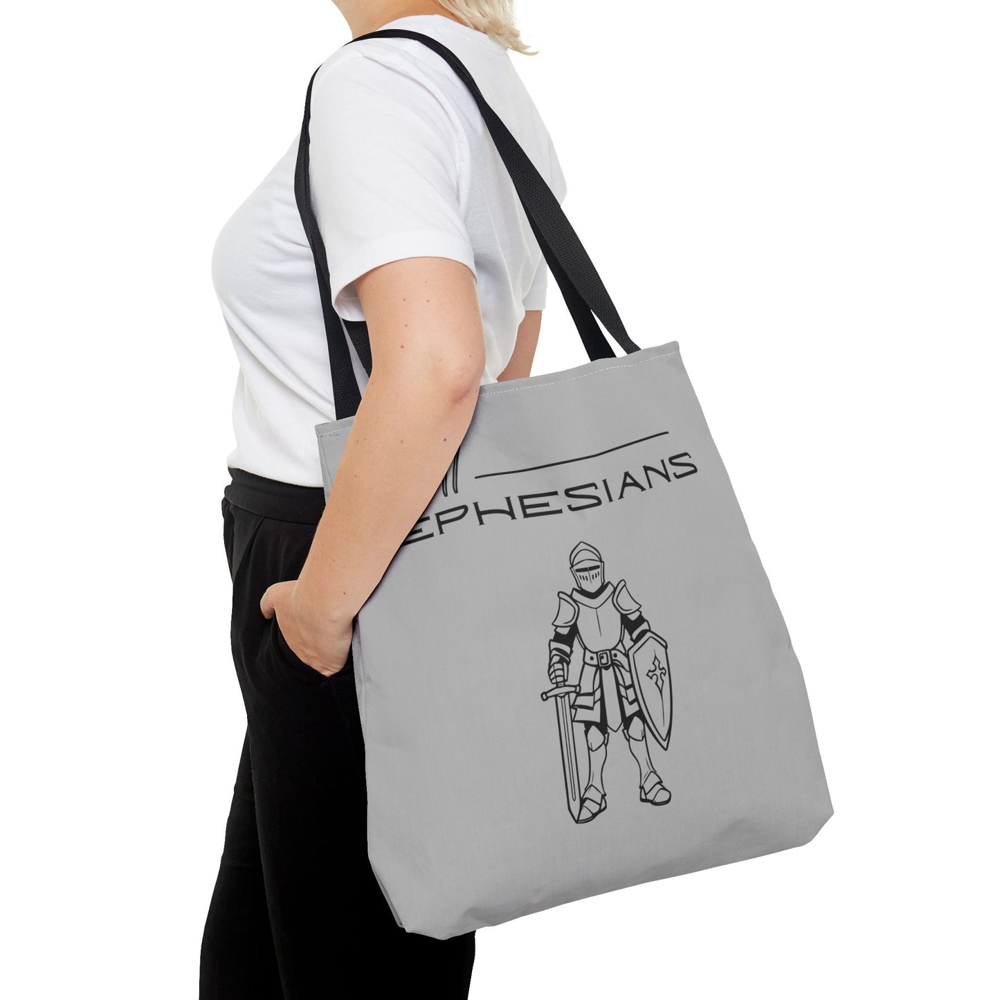 Ephesians 6:11 Full Armor of God Tote Bag (AOP)