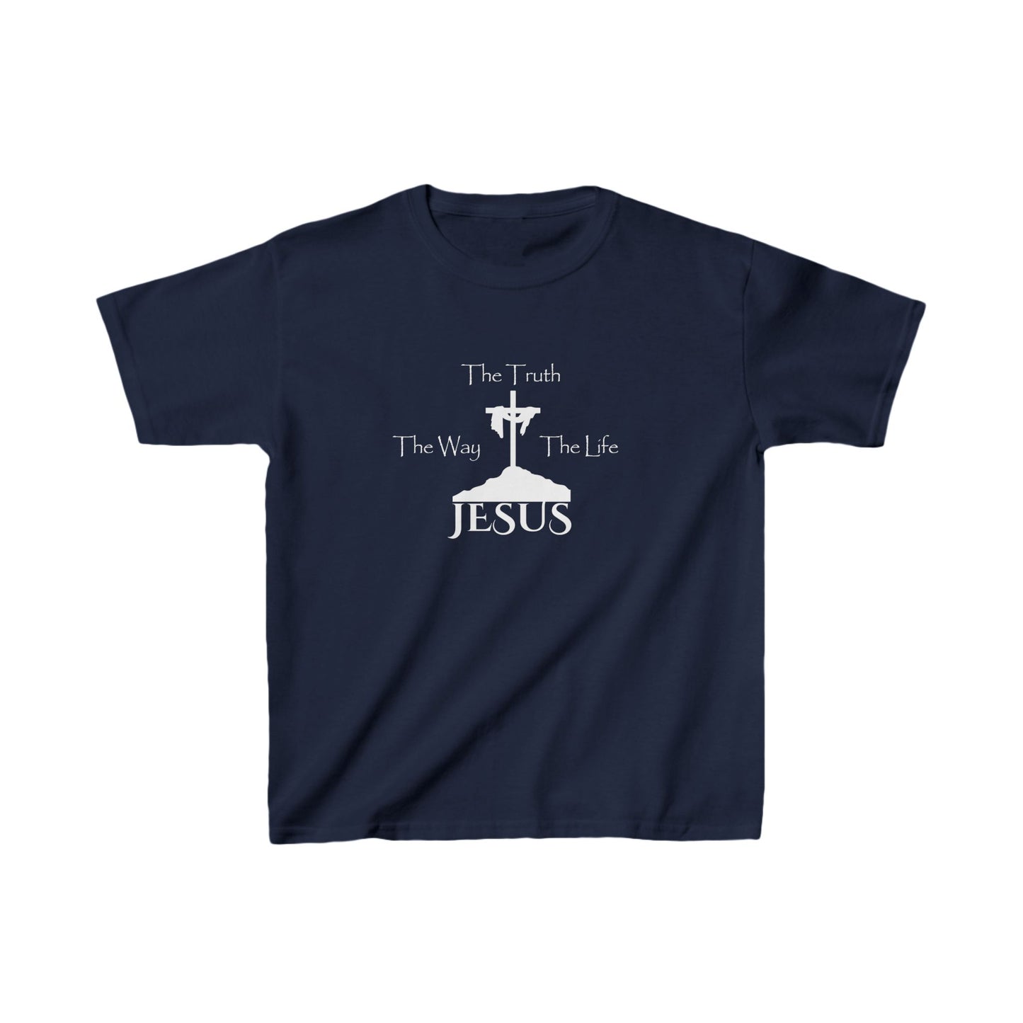 Jesus The Way The Truth The Life Kids Heavy Cotton™ Tee