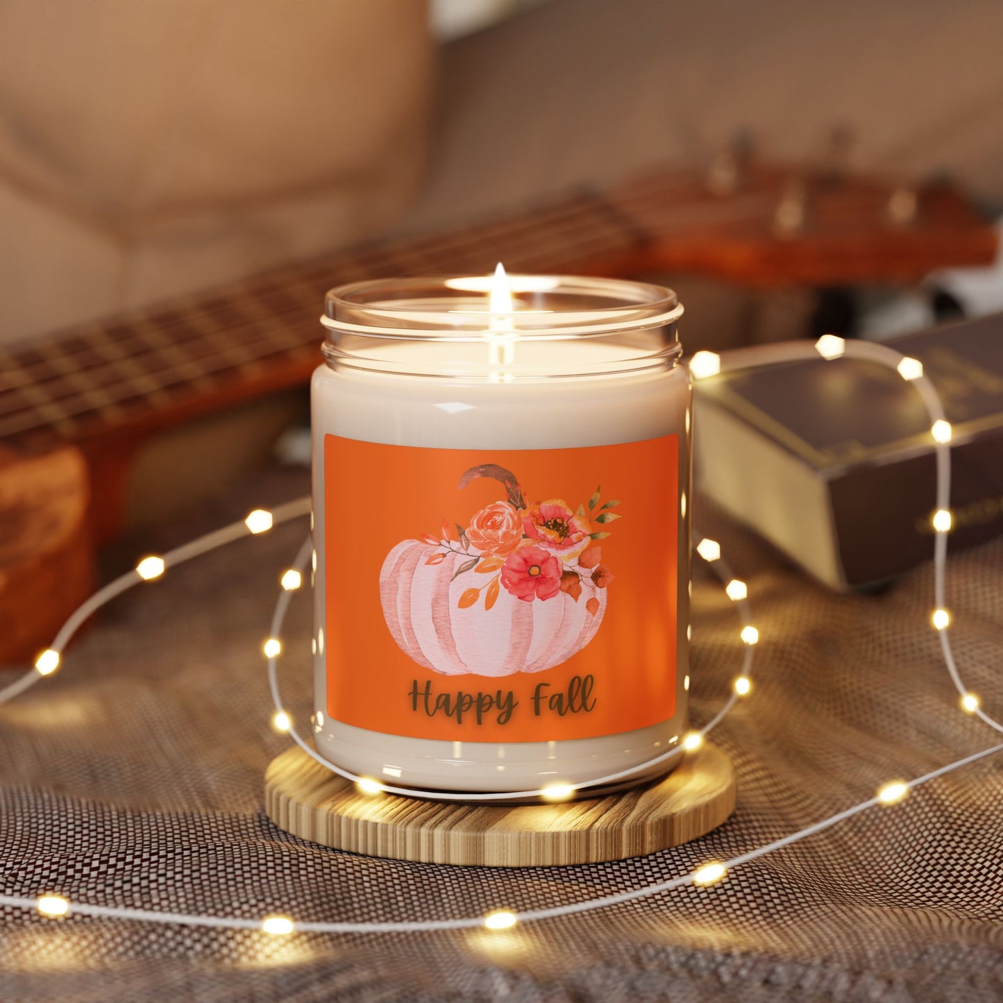 Happy Fall Scented Soy Candle, 9oz