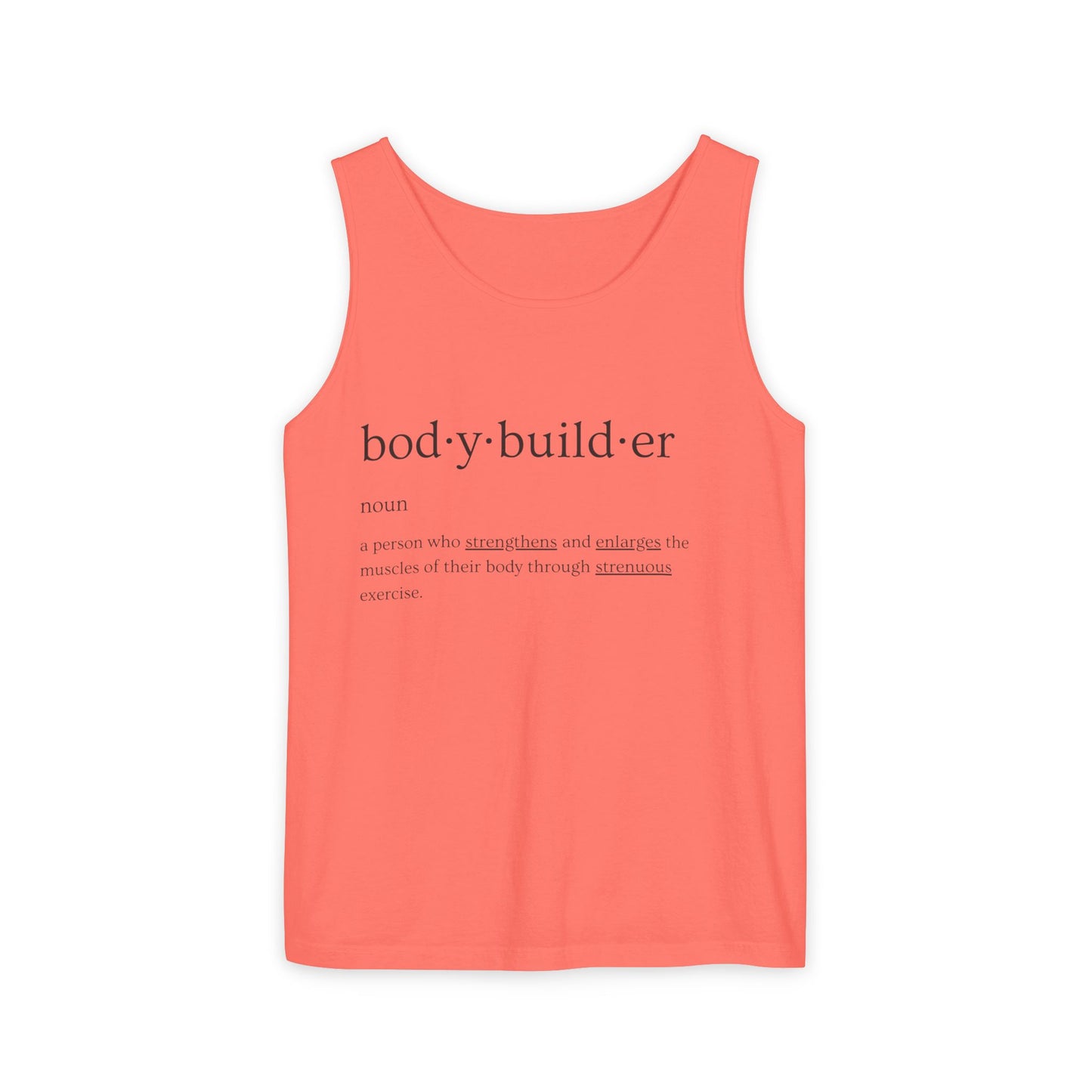 Bodybuilder Definition Unisex Garment-Dyed Tank Top