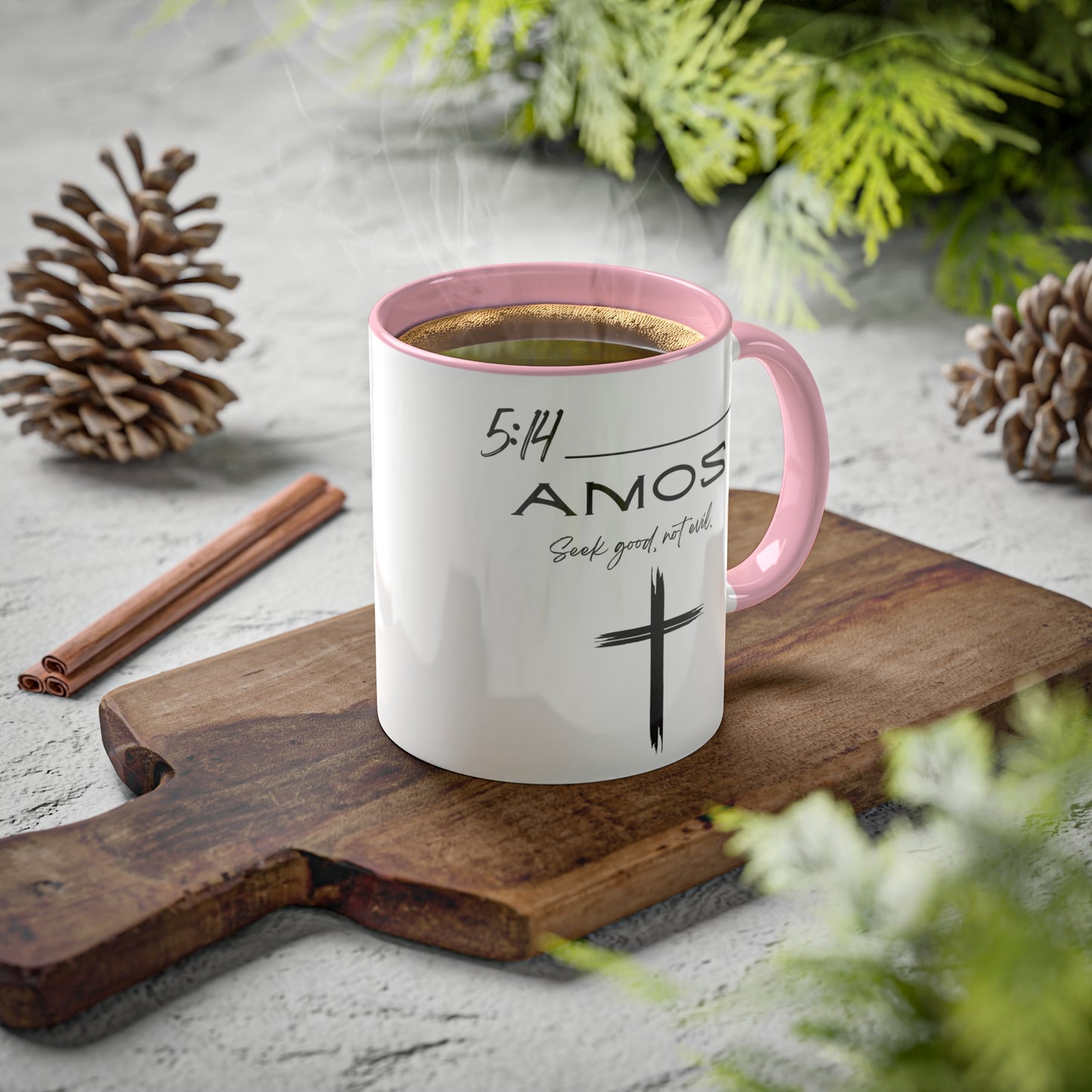 Amos 5:14 Good Not Evil Colorful Mugs, 11oz