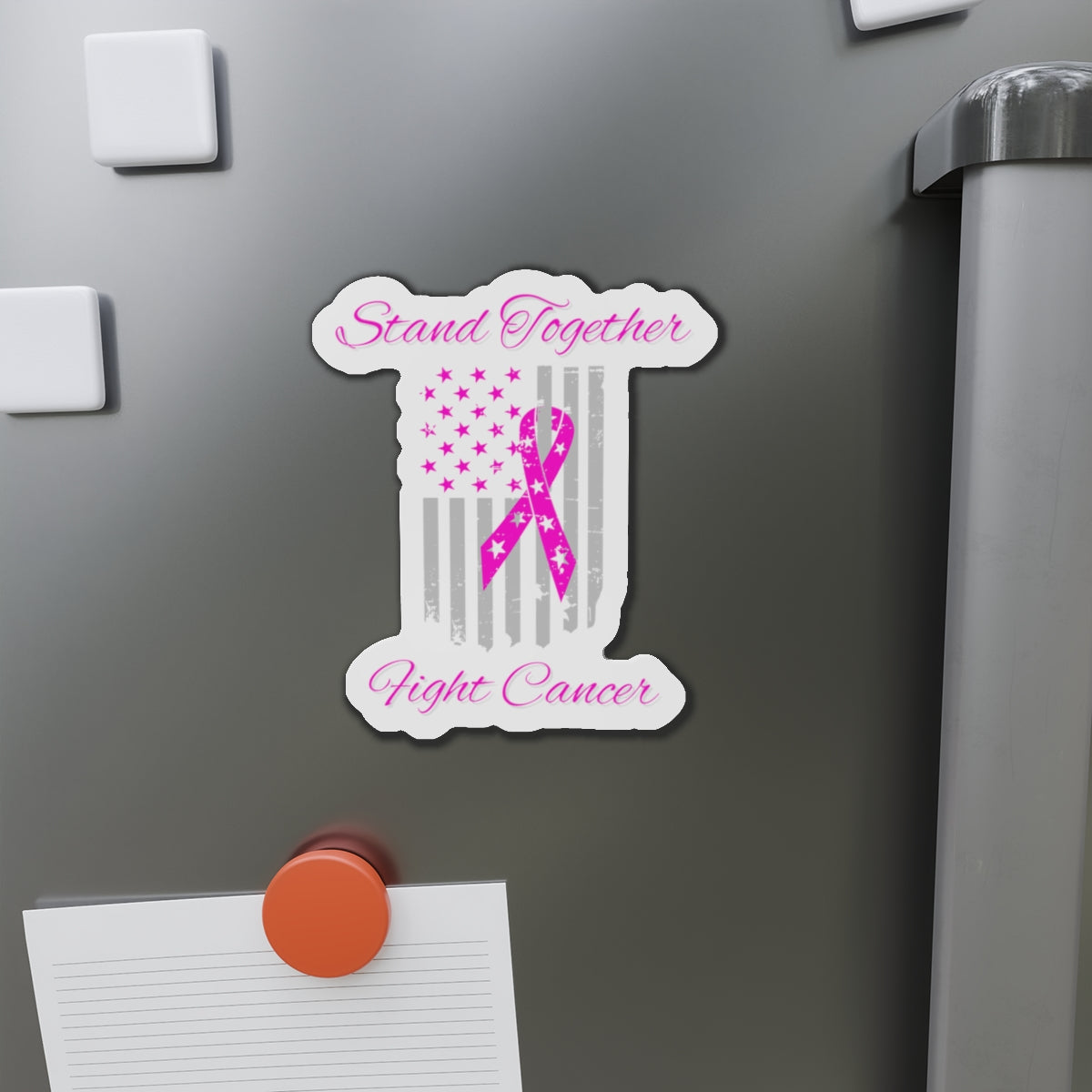 Stand Together Fight Breast Cancer Die-Cut Magnets