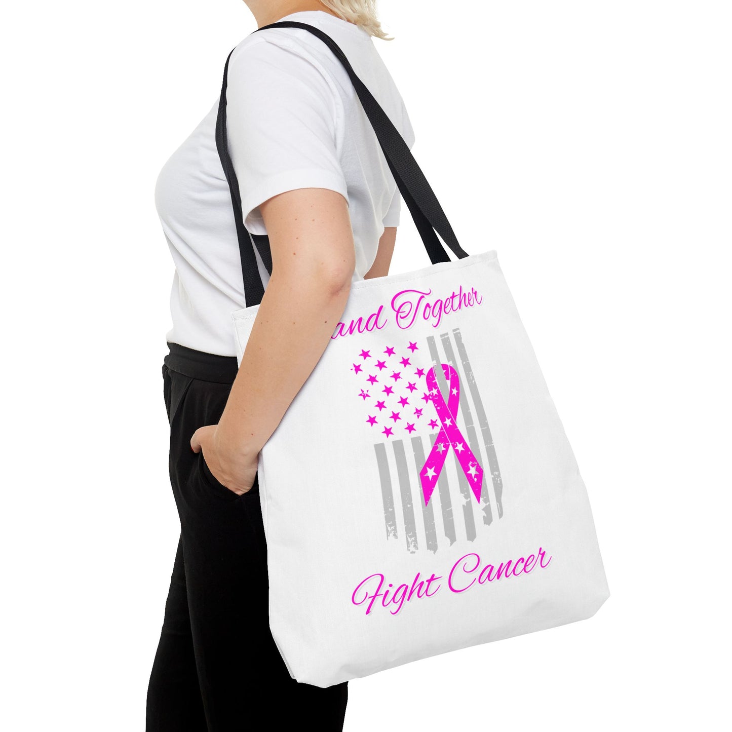 Stand Together Fight Breast Cancer Tote Bag (AOP)