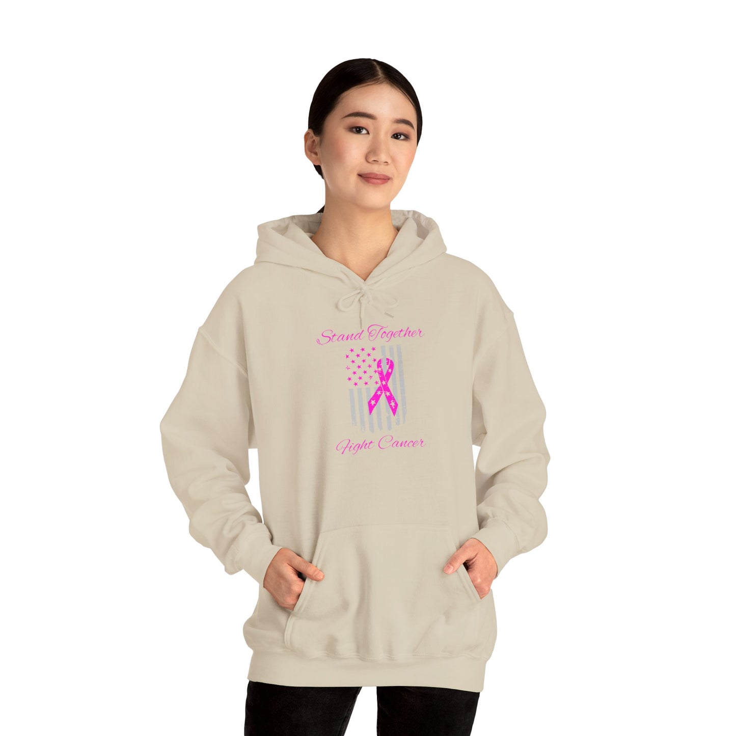 Stand Together Fight Breast Cancer Unisex Heavy Blend™ Hooded Sweatshirt