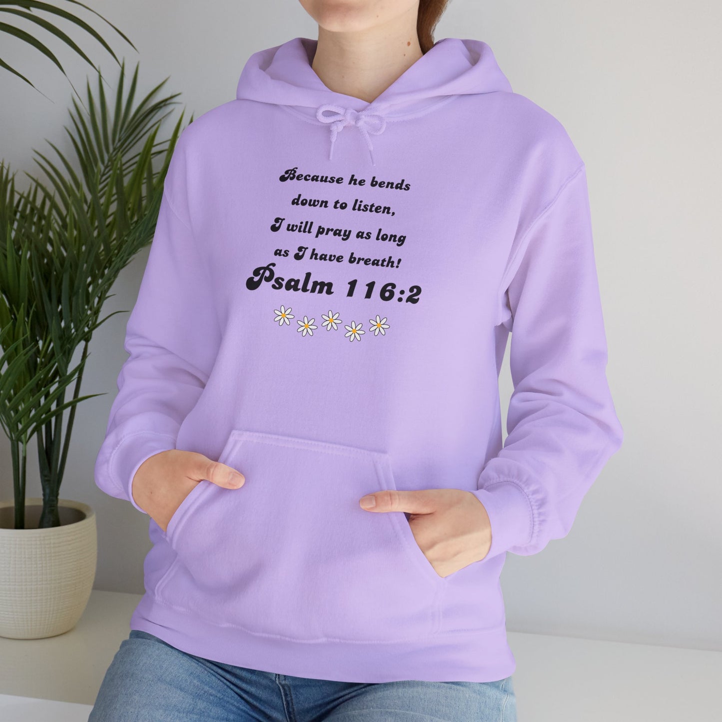 Psalm 116:2 Unisex Heavy Blend™ Hooded Sweatshirt