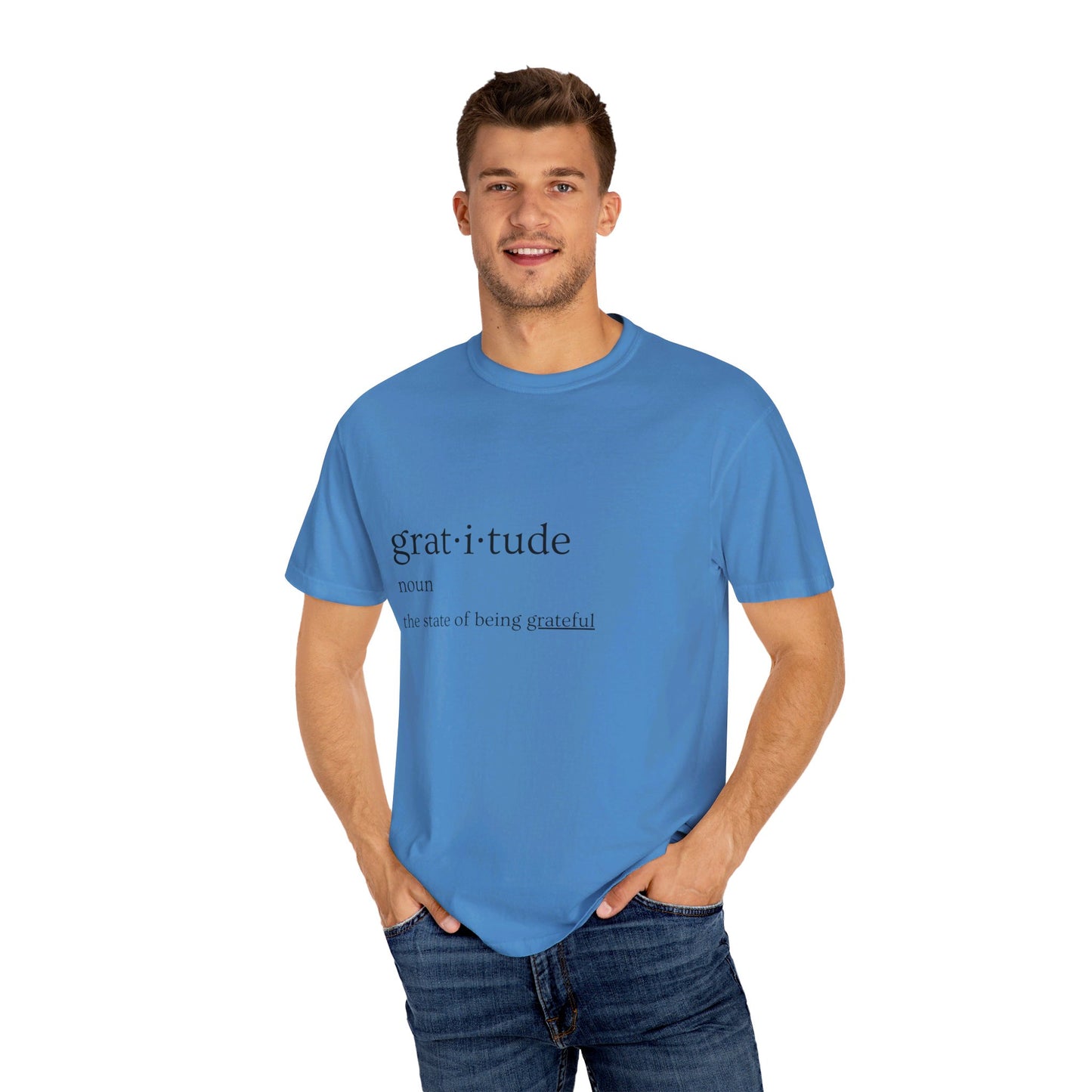 Gratitude Definition Unisex Garment-Dyed T-shirt