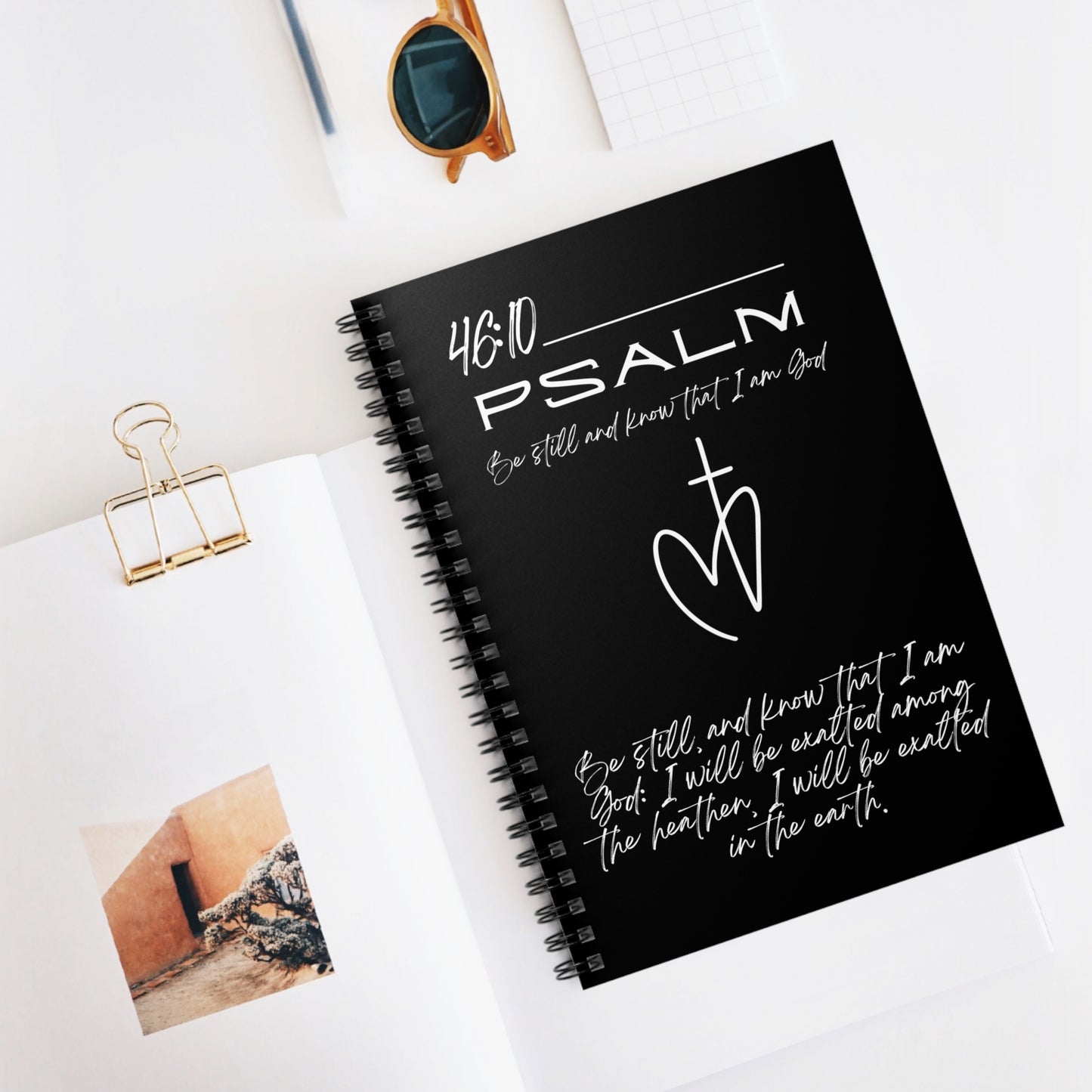 Psalm 46:10 Spiral Notebook - Ruled Line