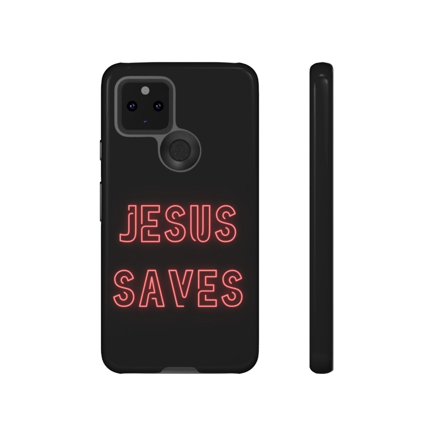 Jesus Saves Neon Signage Tough Cases Iphone Samsung Google