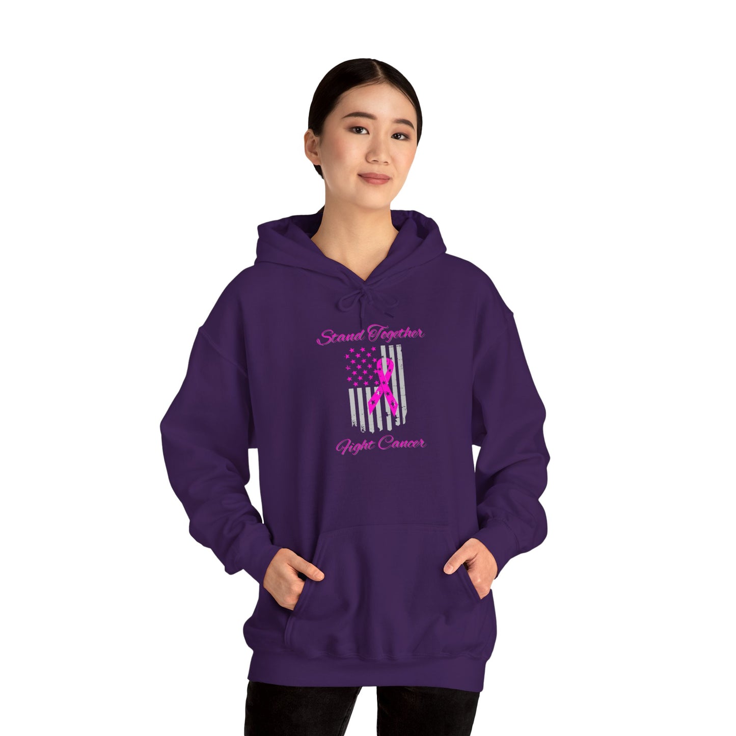 Stand Together Fight Breast Cancer Unisex Heavy Blend™ Hooded Sweatshirt