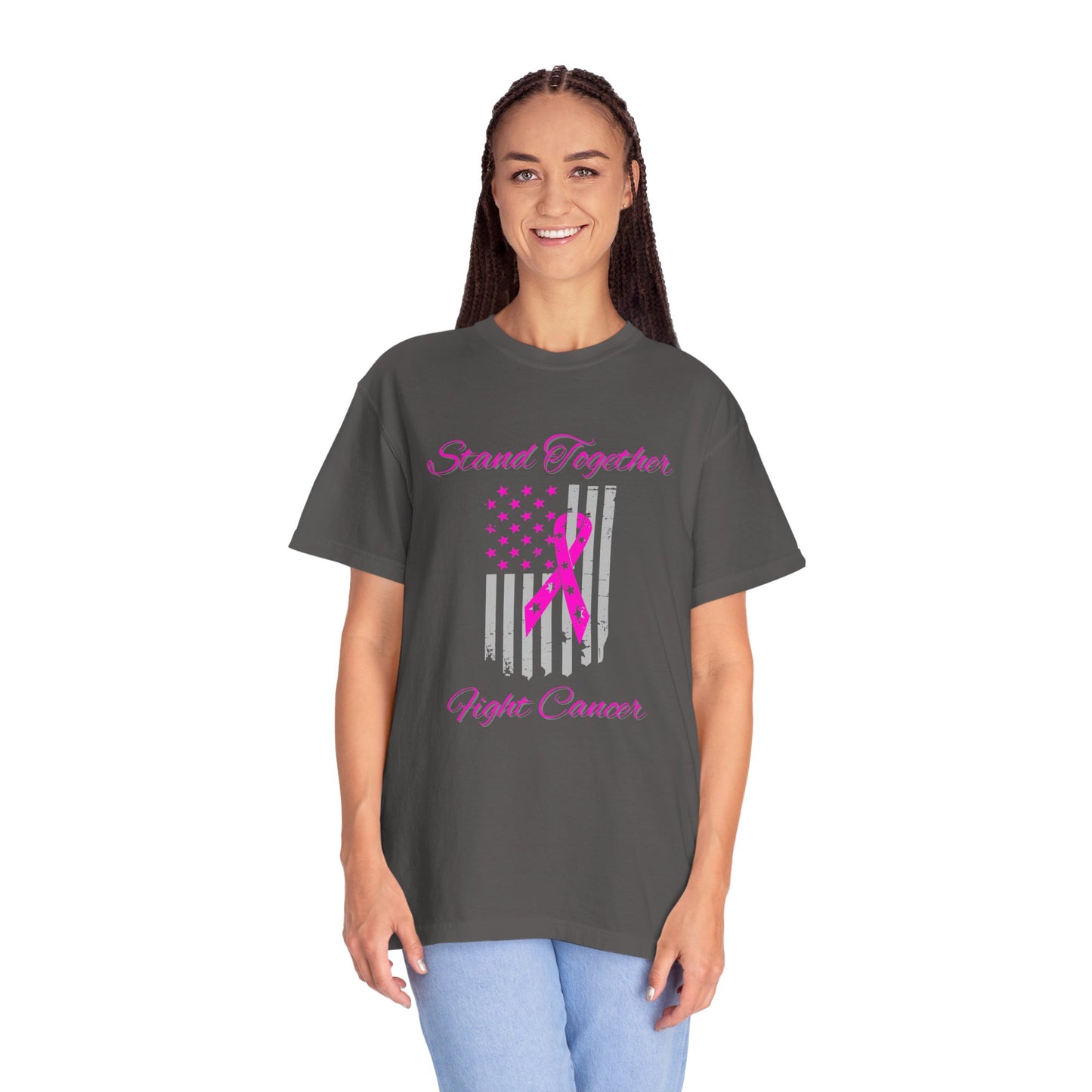 Stand Together Fight Breast Cancer Unisex Garment-Dyed T-shirt