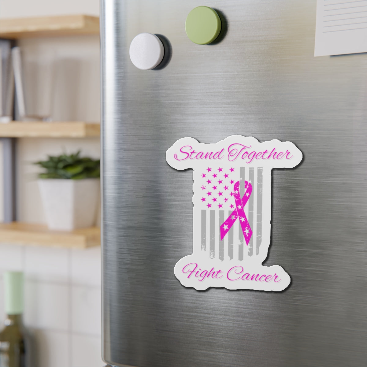 Stand Together Fight Breast Cancer Die-Cut Magnets