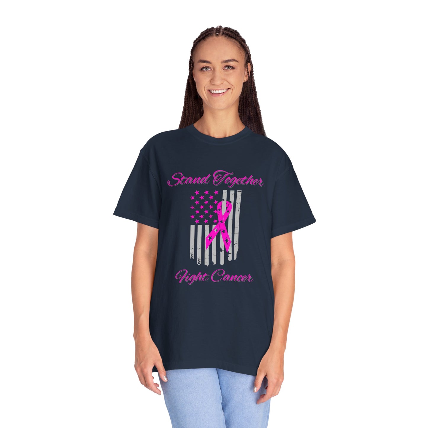 Stand Together Fight Breast Cancer Unisex Garment-Dyed T-shirt