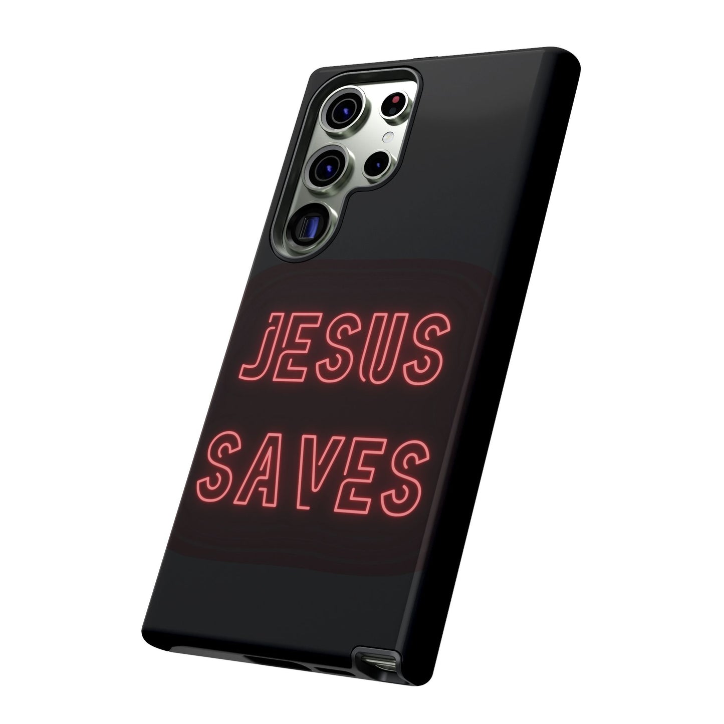 Jesus Saves Neon Signage Tough Cases Iphone Samsung Google