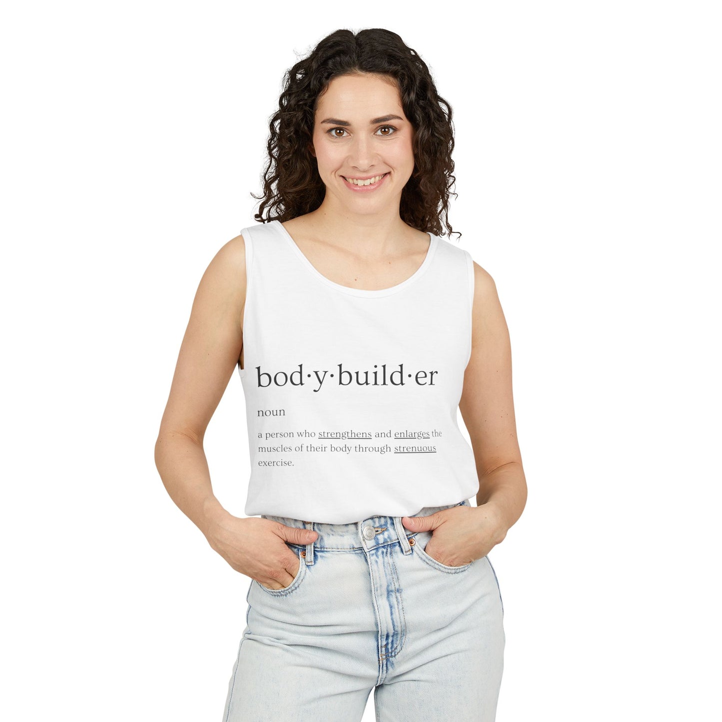 Bodybuilder Definition Unisex Garment-Dyed Tank Top