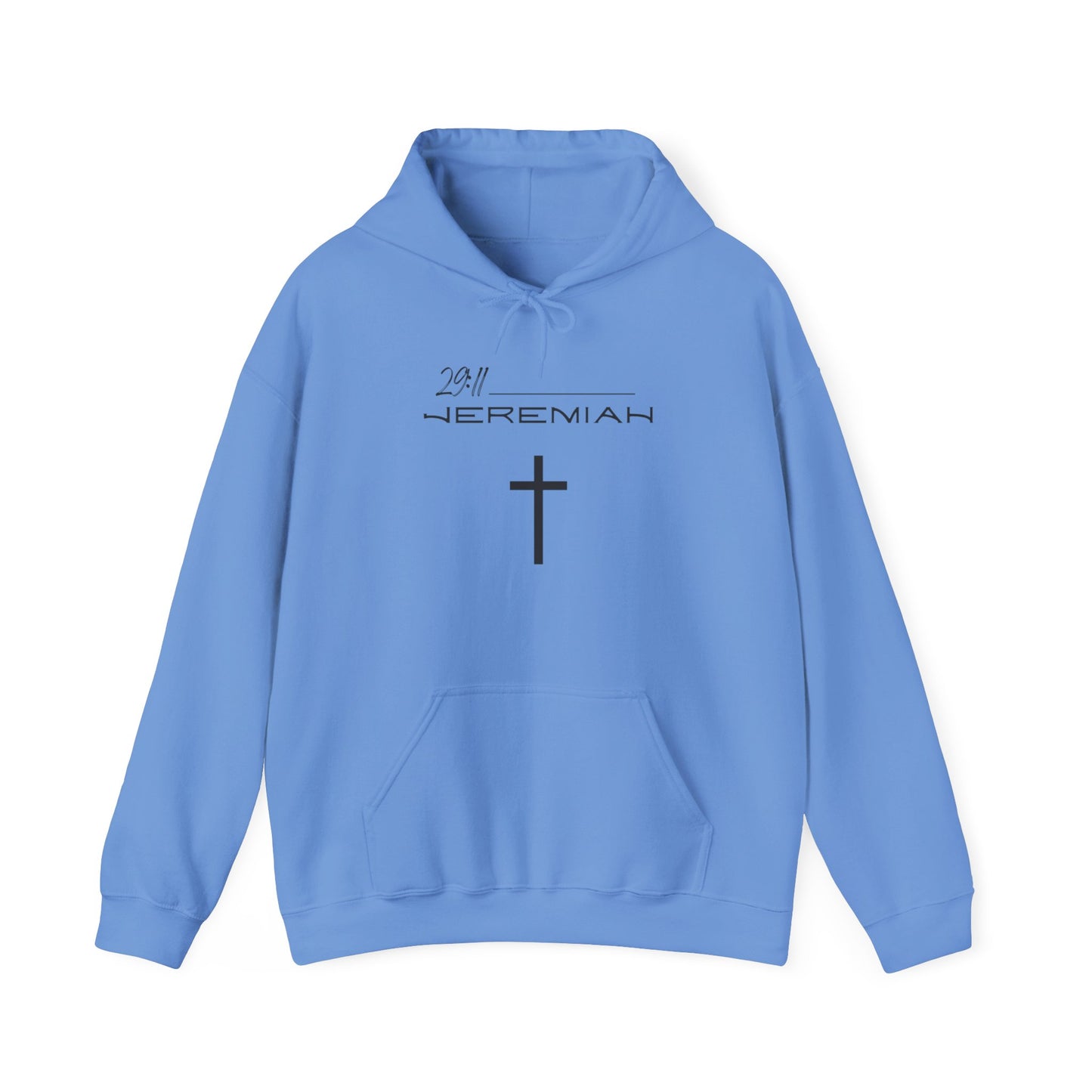 Jeremiah 29:11 w/ Full Scripture On Back Unisex Heavy Blend™ Hooded Sweatshirt