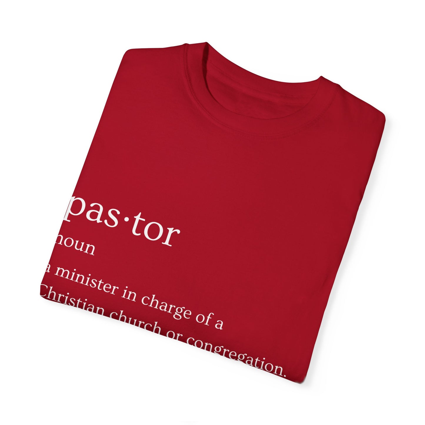 Pastor Definition Unisex Garment-Dyed T-shirt